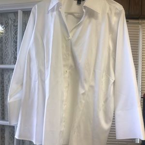 Lands End no iron  pinpoint oxford button up shirt